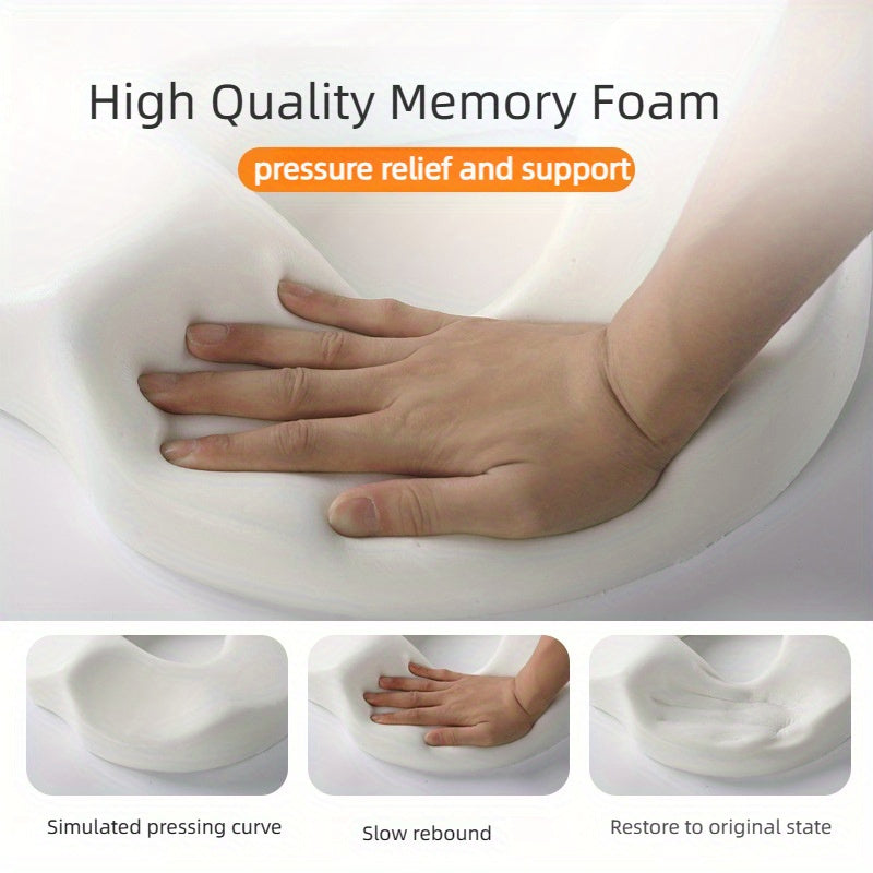 Memory Foam Hip Pain Relief Cushion | Orthopedic Seat Support for Office & Car