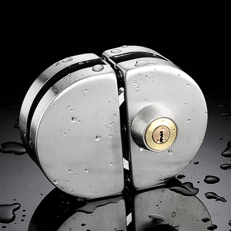 Secure Stainless Steel Sliding Glass Door Lock – No-Drill Safety Latch for Home, Office & Patio Doors