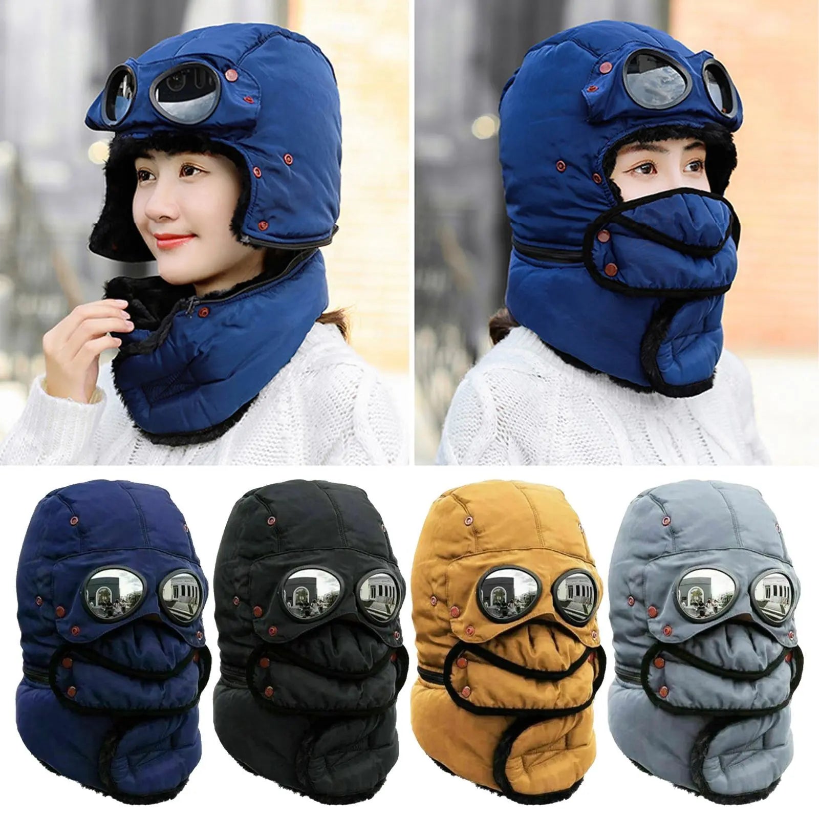 Windproof Thermal Face Covering Beanie | Polar Vision