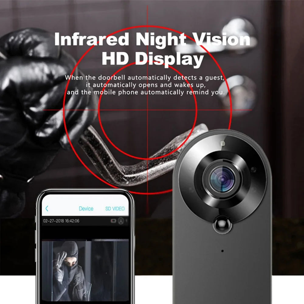 Smart Video Doorbell with 1080P HD WiFi Camera and Two-Way Audio