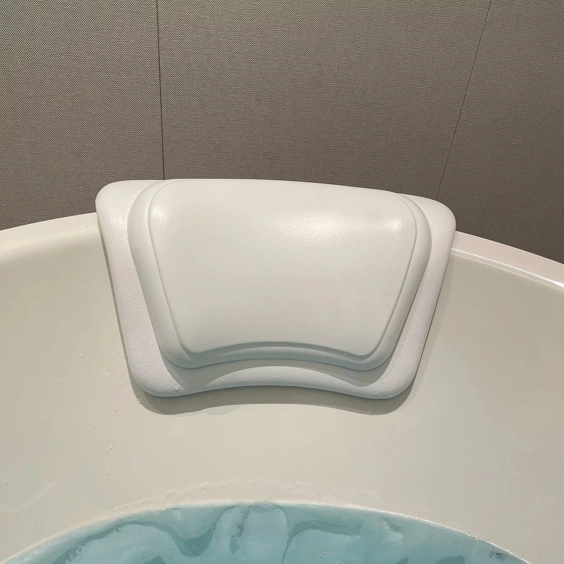 Non-Slip Bathtub Pillow | Waterproof Silicone Foam & PU Bath Cushion