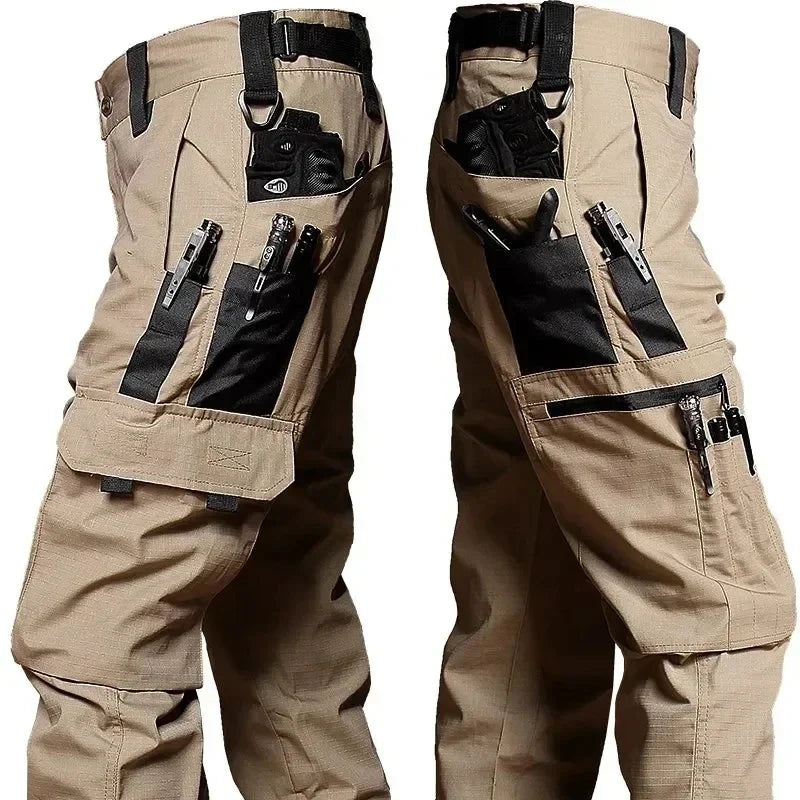 Comfortable Waterproof Cargo Trousers for Work and Exploration – Multi-Pocket Utility Trousers for Work & Outdoors