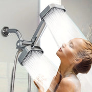 High-Flow Wall-Mounted Square Rain Shower and Handheld Combo Set