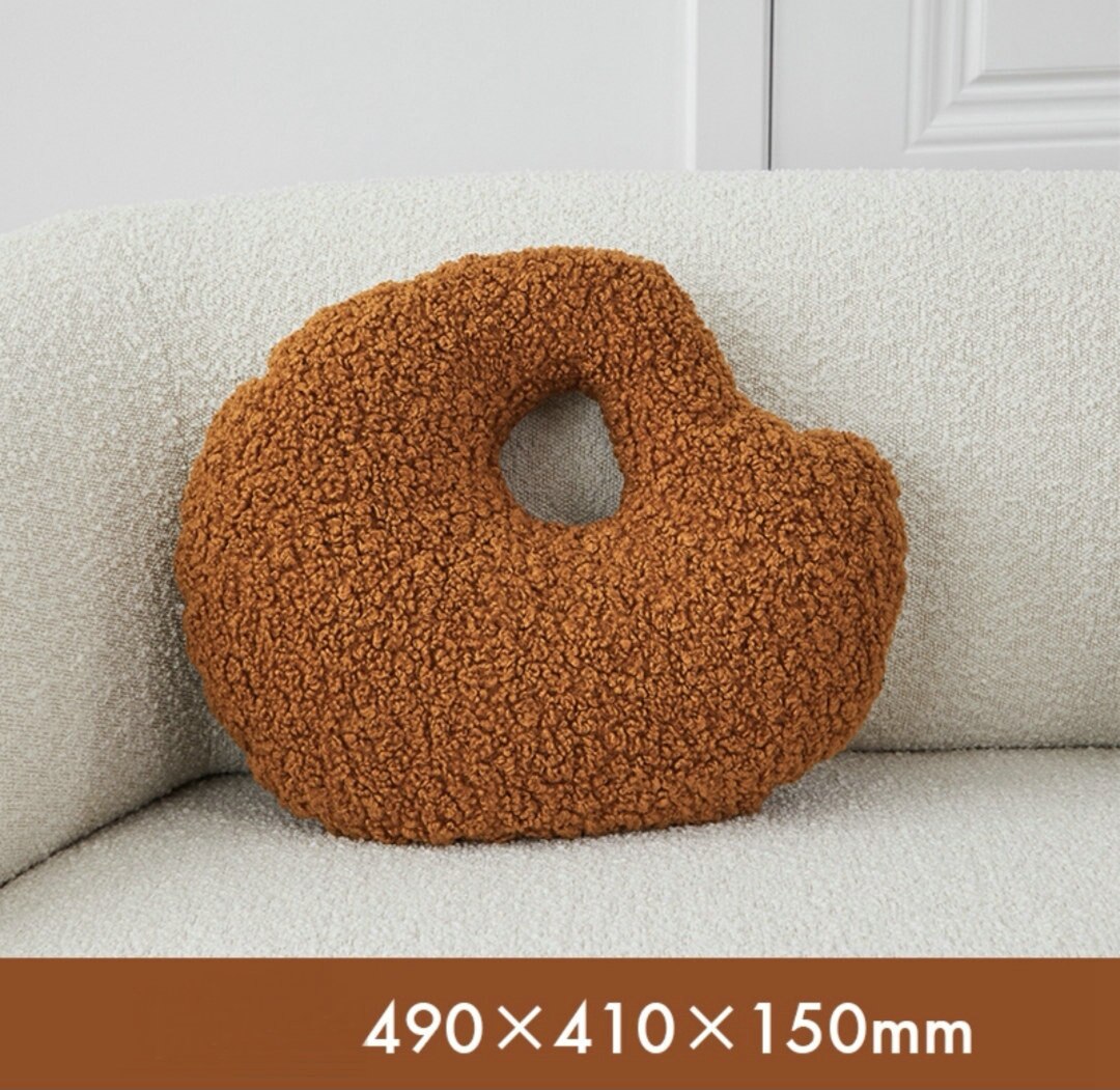 Stone Shaped Plush Pillows | Fluffy Pebble Floor Cushions for Home Decor