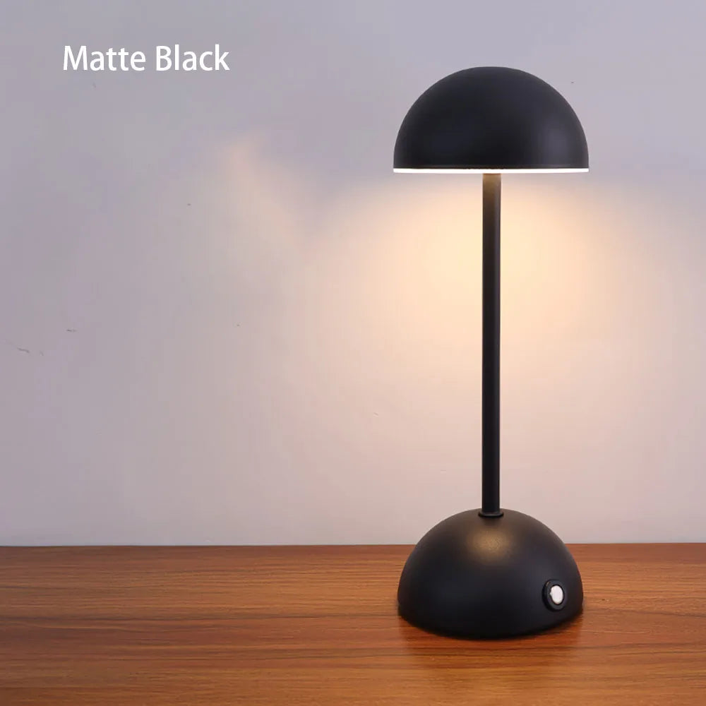 USB Rechargeable LED Touch Table Lamp with 3-Color Lighting