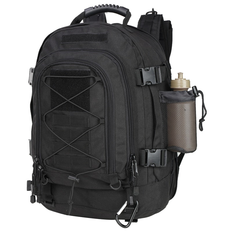 60L Military Tactical Backpack, Expandable Waterproof Rucksack for Hiking, Camping, Travel, & Outdoor Use
