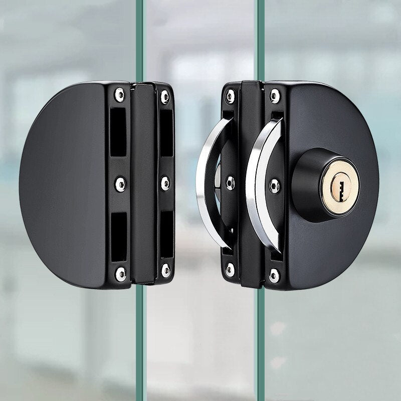 Secure Stainless Steel Sliding Glass Door Lock – No-Drill Safety Latch for Home, Office & Patio Doors