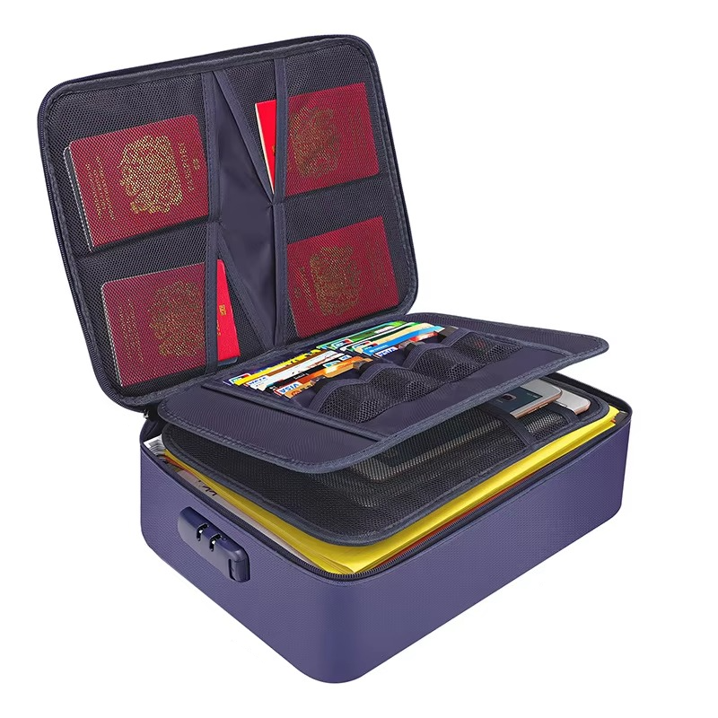 Fireproof Document Bag | Waterproof File Organizer & Home Safe Storage
