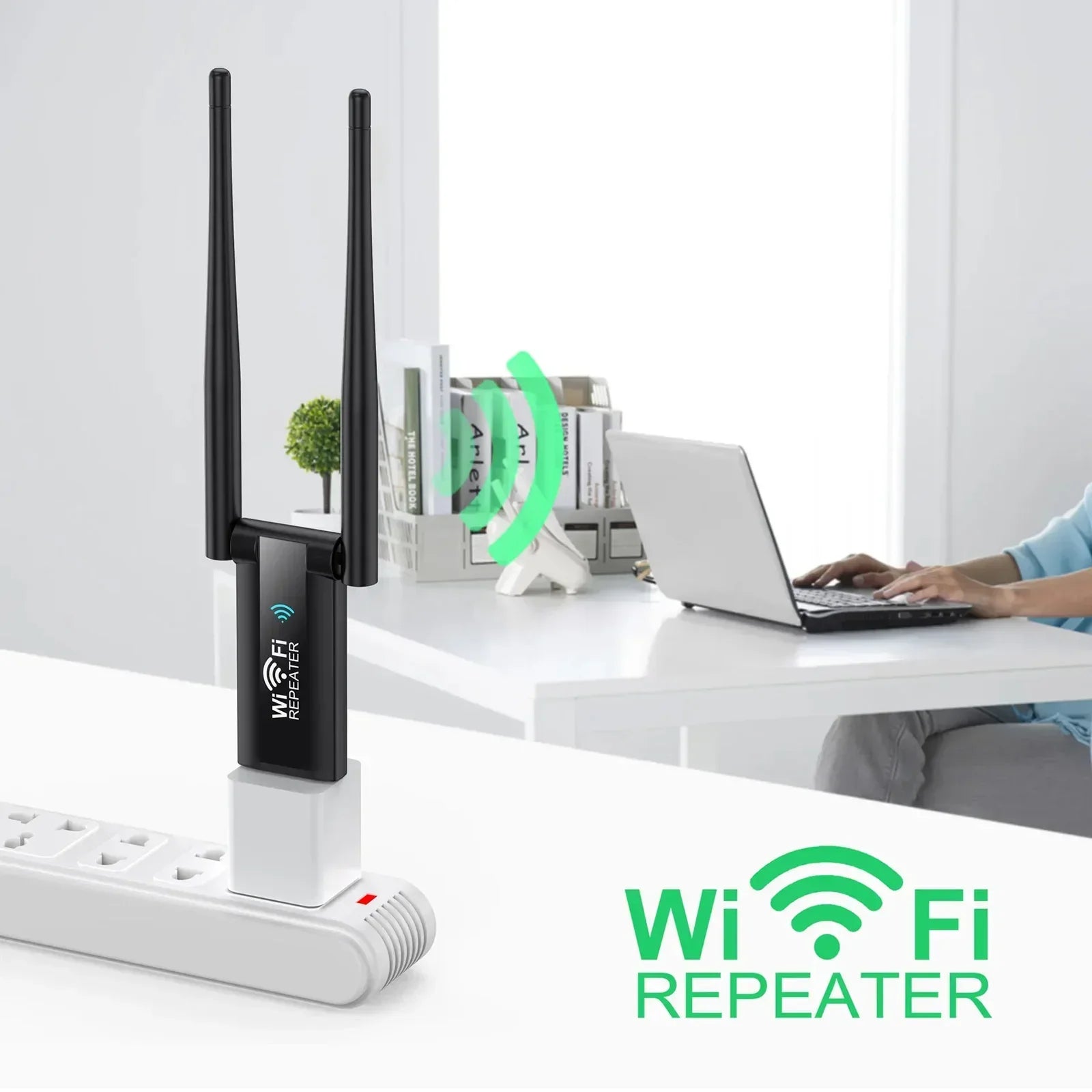 USB WiFi Extender and Long Range Signal Booster for 300Mbps Wireless