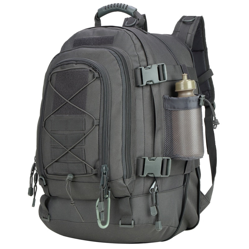 60L Military Tactical Backpack, Expandable Waterproof Rucksack for Hiking, Camping, Travel, & Outdoor Use