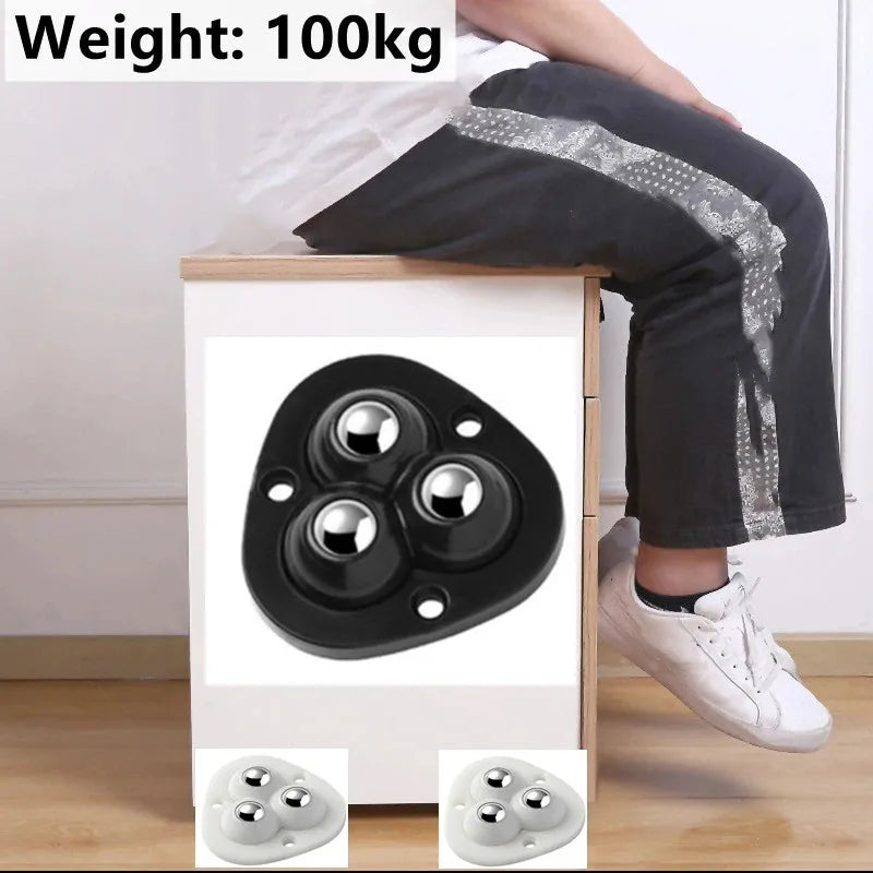 Self Adhesive Rotating Furniture Mover Caster Wheels