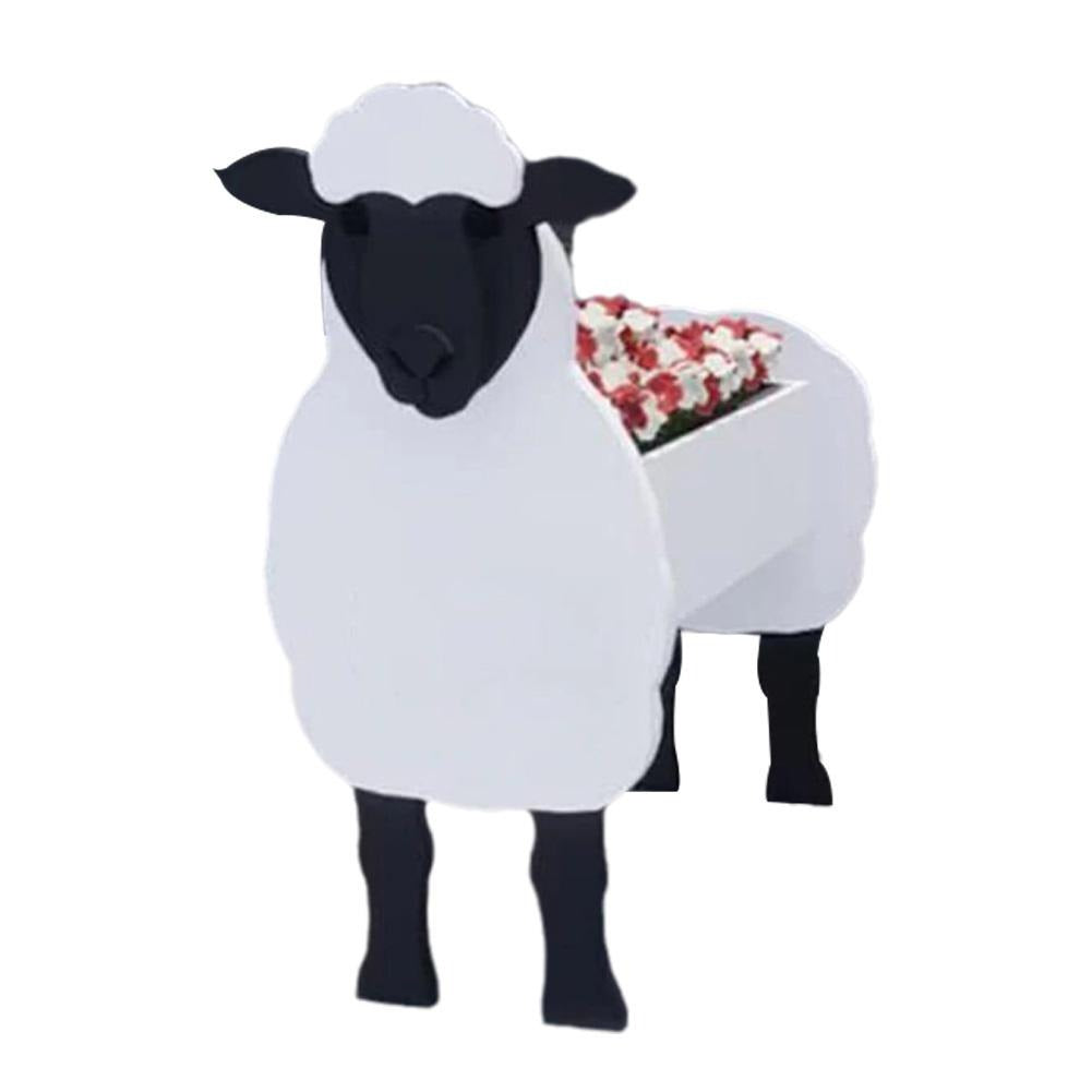 Charming Animal Garden Planter – Weatherproof PVC Flower Pot Statue for Patio, Yard & Balcony Decor