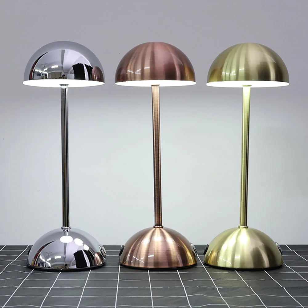 USB Rechargeable LED Touch Table Lamp with 3-Color Lighting