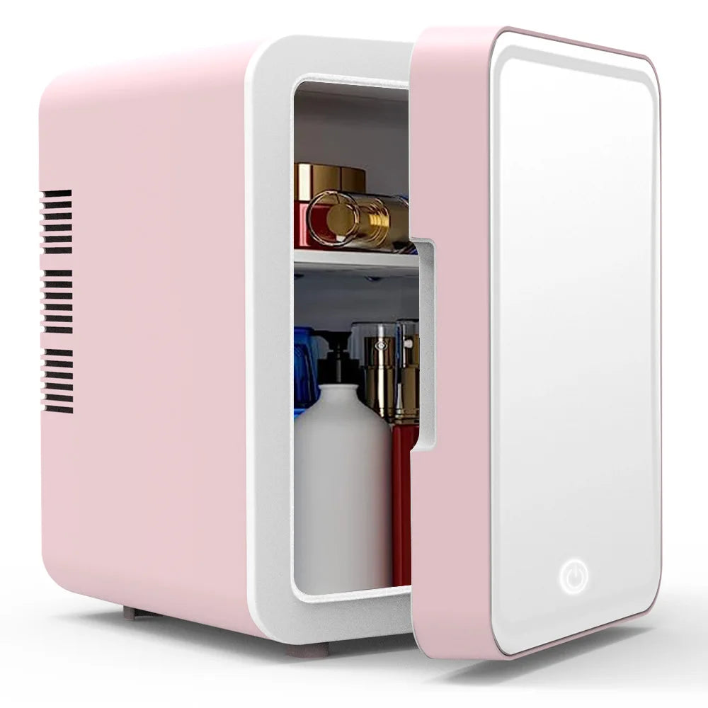 Portable Skincare and Beauty Mini Fridge with LED Light 4L