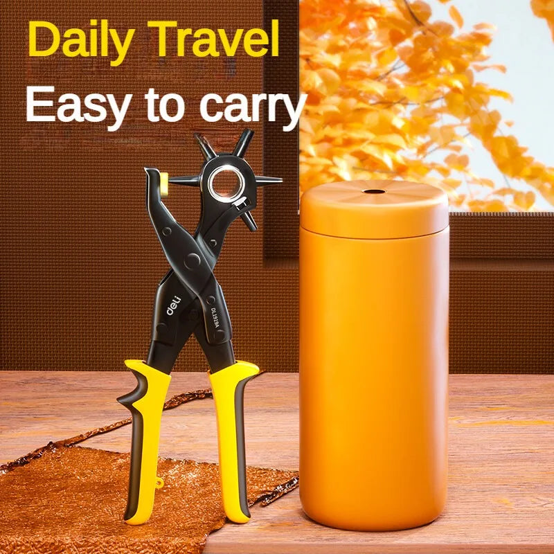 Precision Leather Hole Punch Pliers – Heavy-Duty Craft Cutter for Belts, Straps & DIY Leatherwork