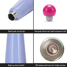 Elegant Insulated Stainless Steel Water Bottle – Vibrant Two-Tone Sports Bottle for Gym, Office & Travel