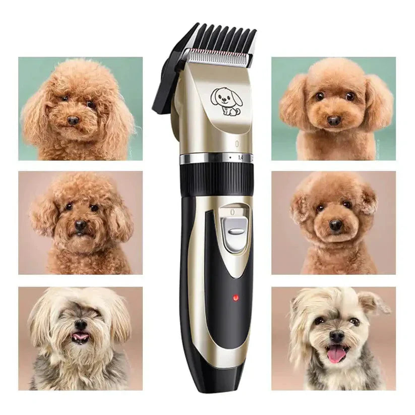 Silent Dog Grooming Clippers | Low Noise Pet Coat Trimmer & Hair Kit