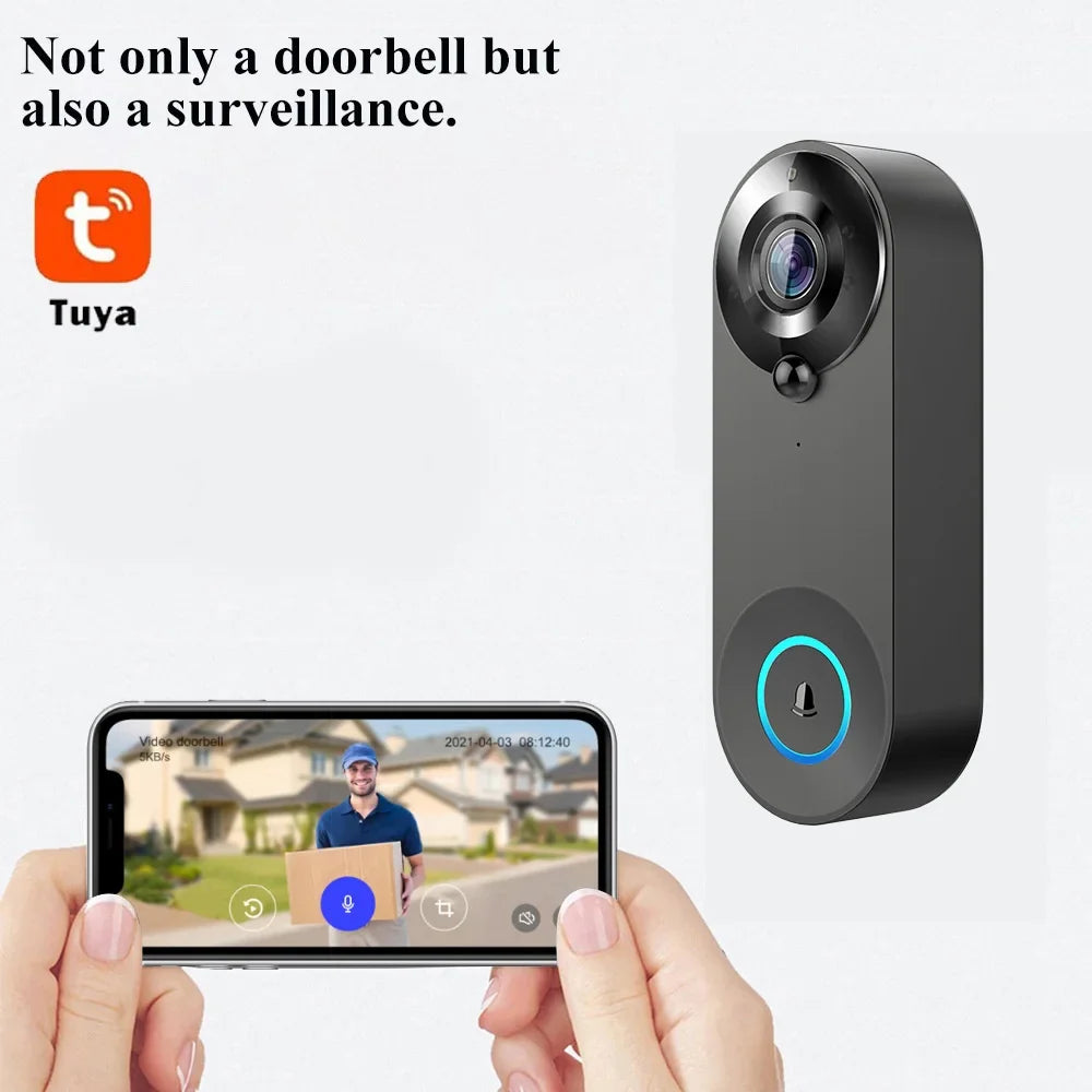 Smart Video Doorbell with 1080P HD WiFi Camera and Two-Way Audio