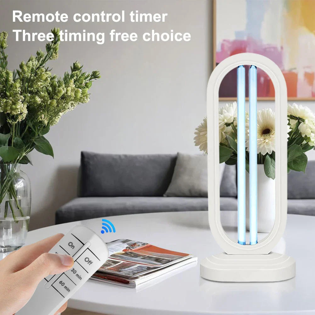 Portable UVC Sterilizer Lamp with Remote Control and Timer for Home