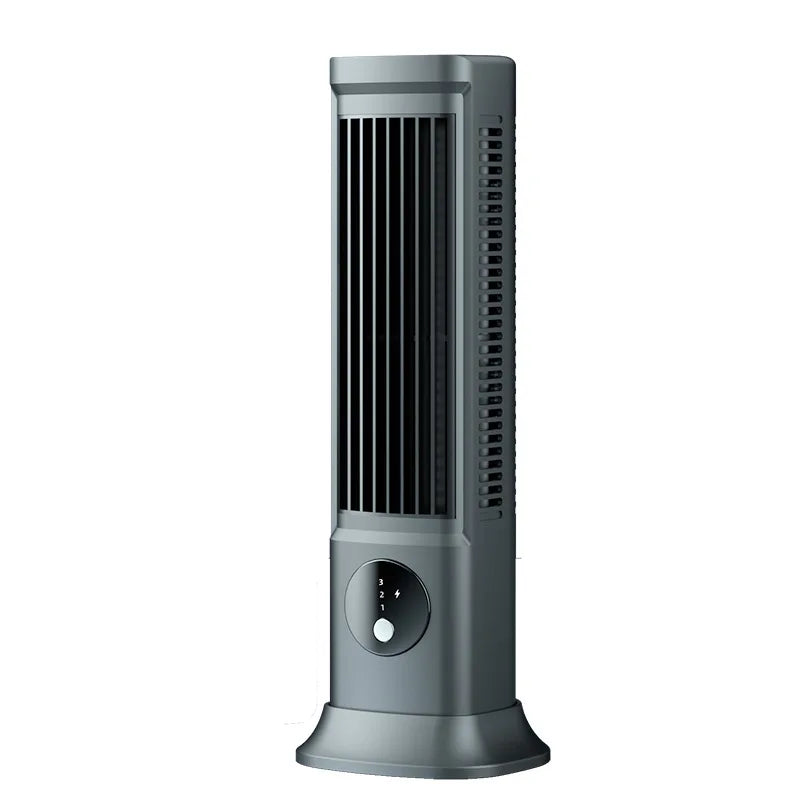 Slim vertical desktop fan design