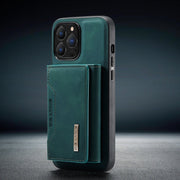 2-in-1 Detachable Leather Wallet Phone Case for iPhone – Magnetic Card Holder Cover with Kickstand