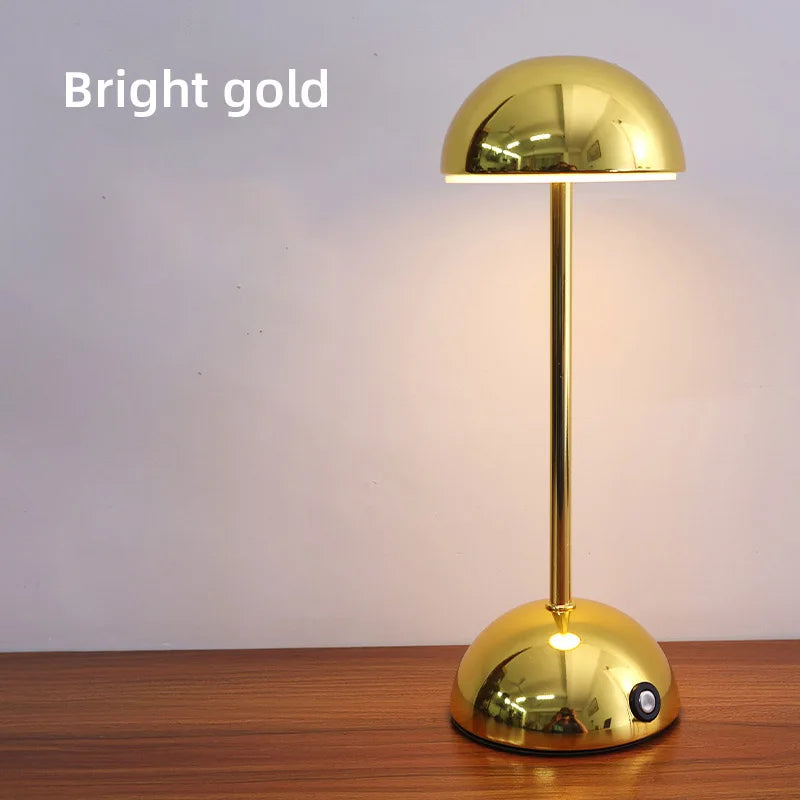 USB Rechargeable LED Touch Table Lamp with 3-Color Lighting