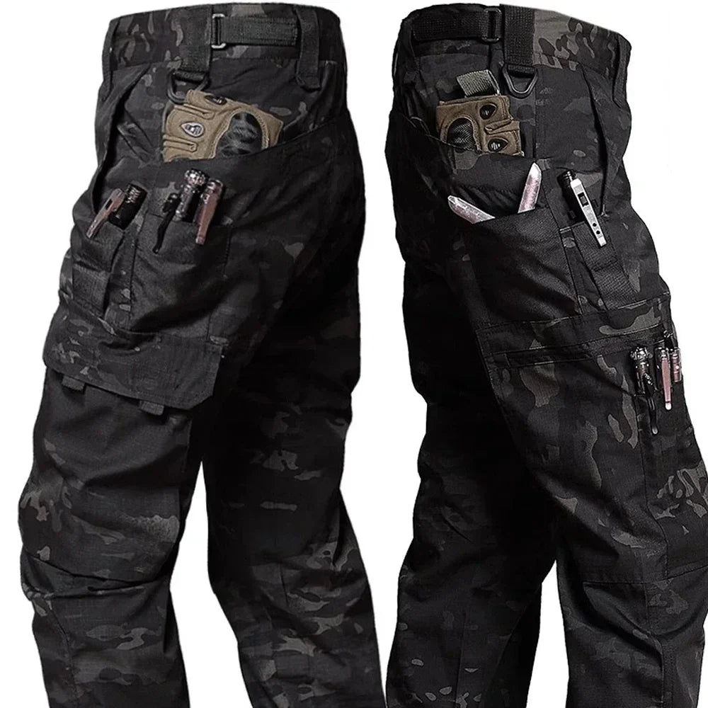 Comfortable Waterproof Cargo Trousers for Work and Exploration – Multi-Pocket Utility Trousers for Work & Outdoors