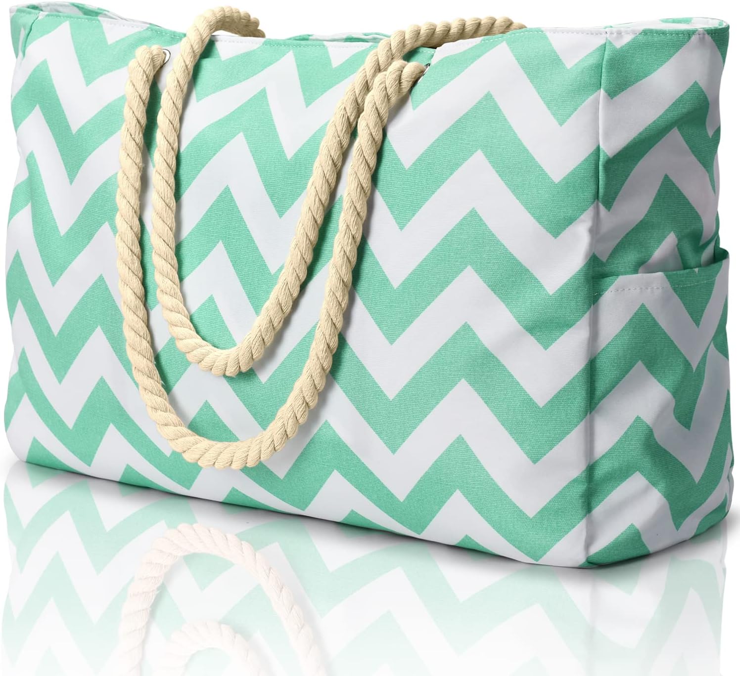Waterproof Beach Tote Bag | Oversized Sandproof Pool & Travel Bag