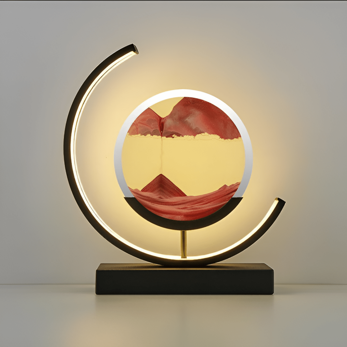 Modern Dimmable LED Floor Lamp – Flowing Sand Visuals for a Relaxing Ambient Atmosphere