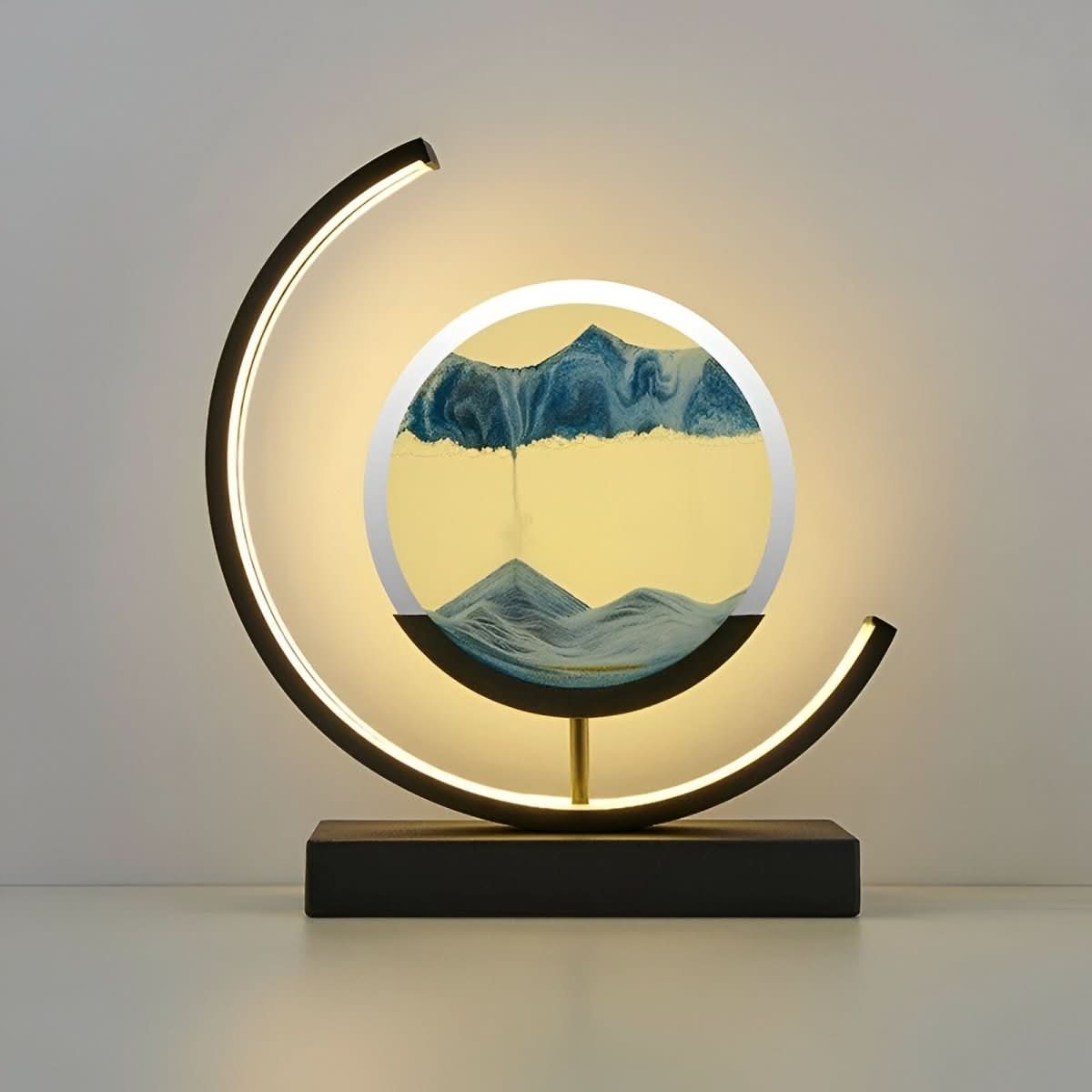 Modern Dimmable LED Floor Lamp – Flowing Sand Visuals for a Relaxing Ambient Atmosphere