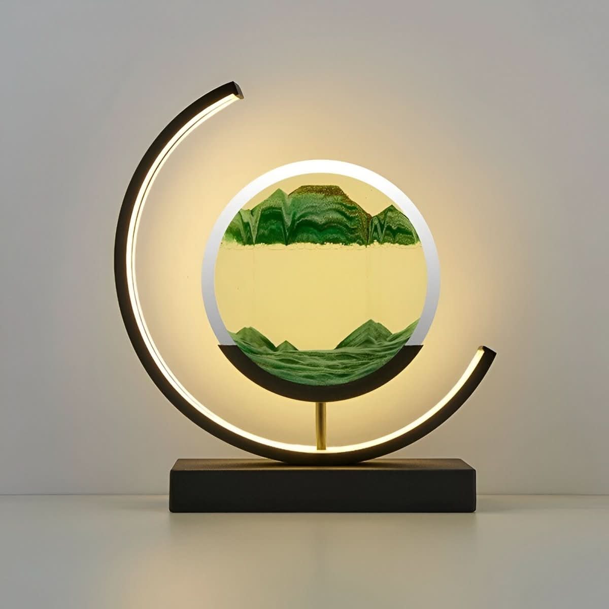 Modern Dimmable LED Floor Lamp – Flowing Sand Visuals for a Relaxing Ambient Atmosphere