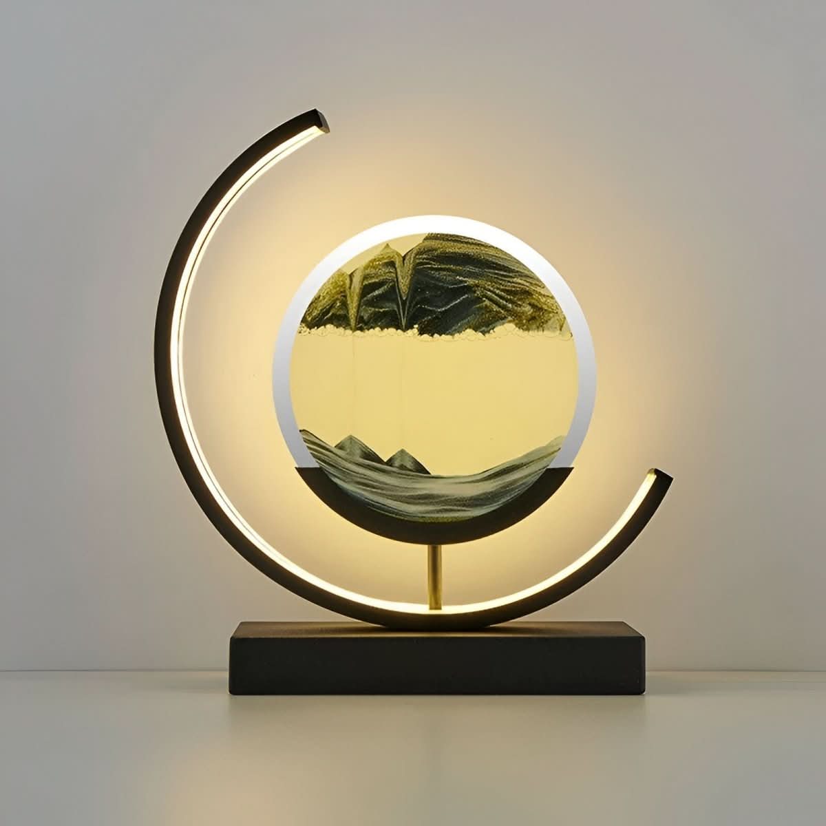 Modern Dimmable LED Floor Lamp – Flowing Sand Visuals for a Relaxing Ambient Atmosphere