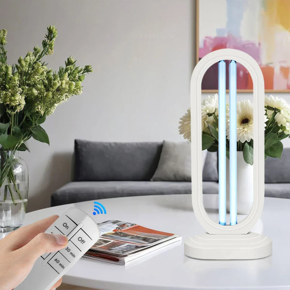 Portable UVC Sterilizer Lamp with Remote Control and Timer for Home