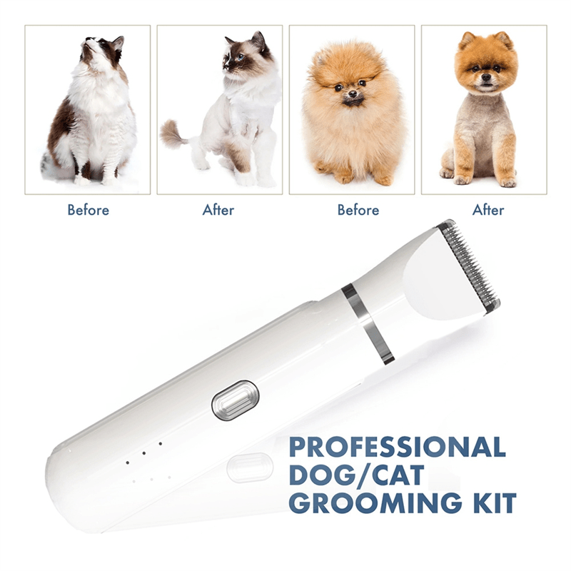 4-in-1 Pet Grooming Kit | Dog Hair Clippers & Nail Grinder