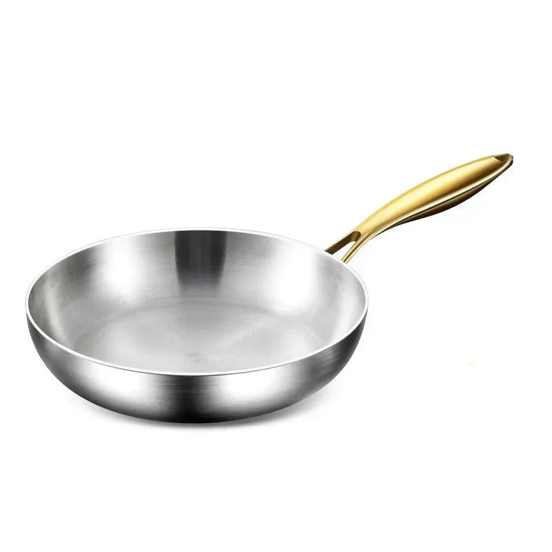 NovaForge 316 Stainless Steel Frying Pan with 7-Layer Design – Induction-Ready Professional Skillet