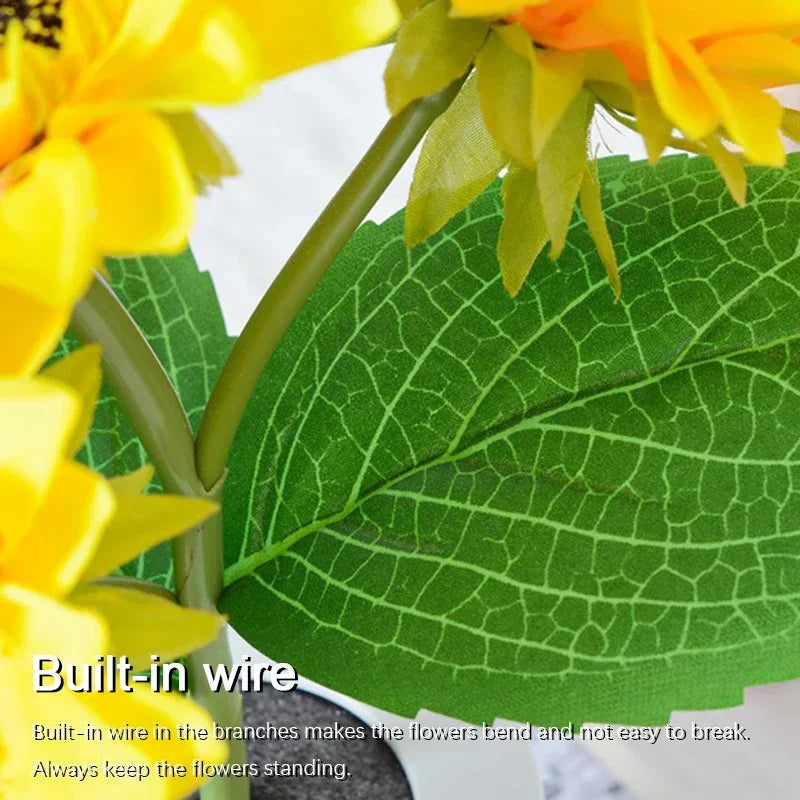 Rechargeable Sunflower LED Lamp | Cordless Dimmable Bedside Night Light