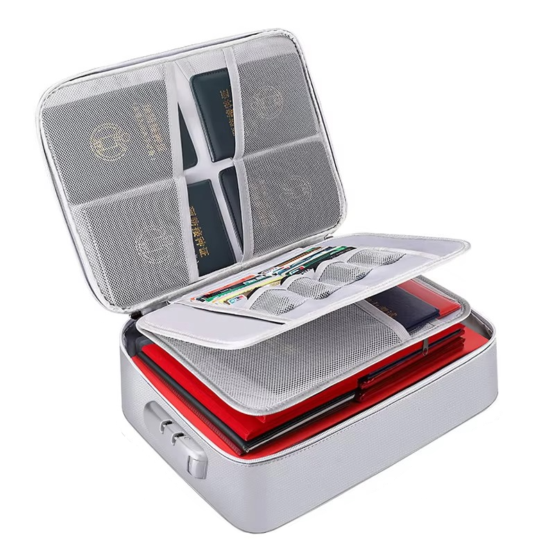 Fireproof Document Bag | Waterproof File Organizer & Home Safe Storage