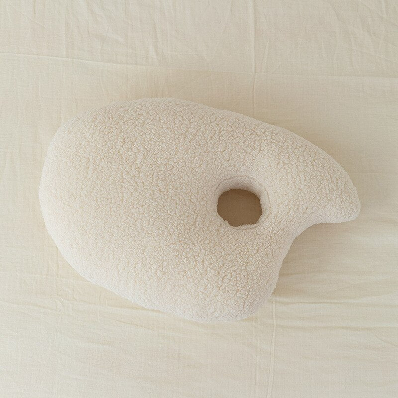 Stone Shaped Plush Pillows | Fluffy Pebble Floor Cushions for Home Decor