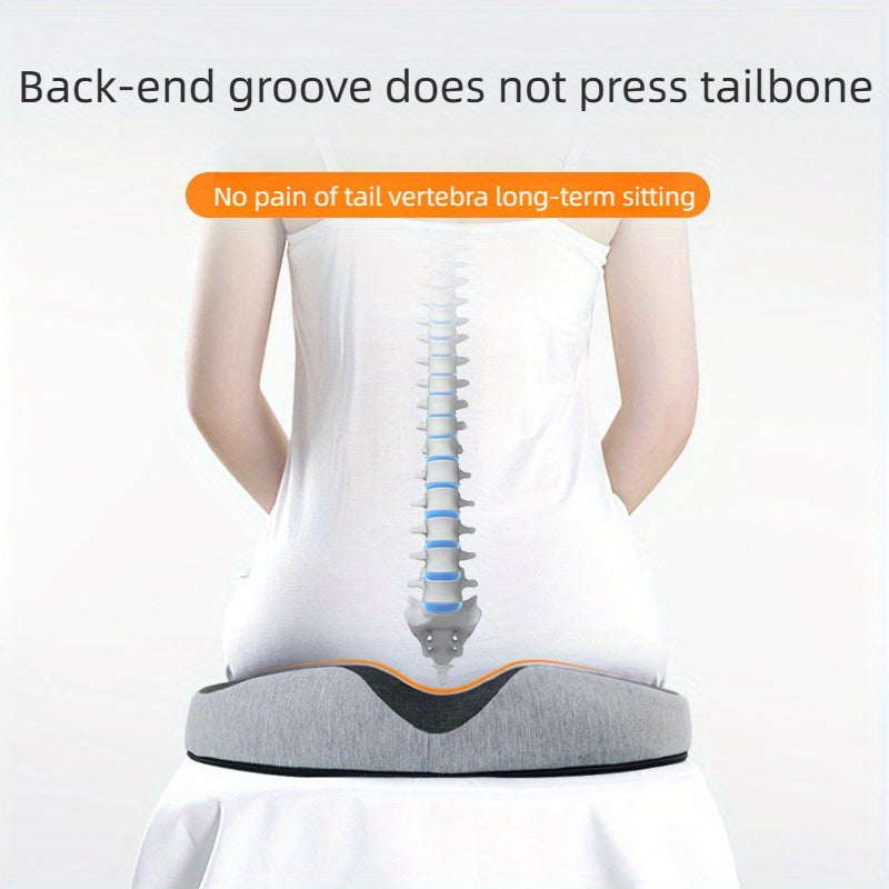 Memory Foam Hip Pain Relief Cushion | Orthopedic Seat Support for Office & Car