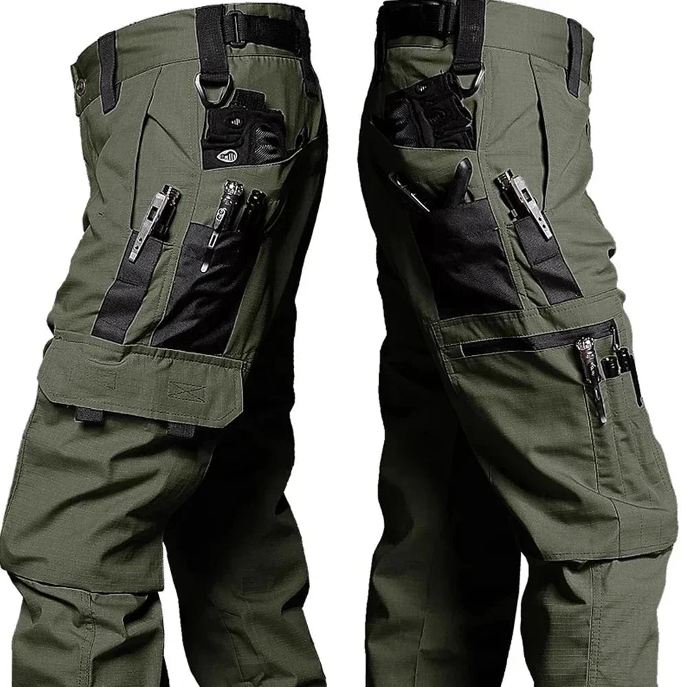Comfortable Waterproof Cargo Trousers for Work and Exploration – Multi-Pocket Utility Trousers for Work & Outdoors