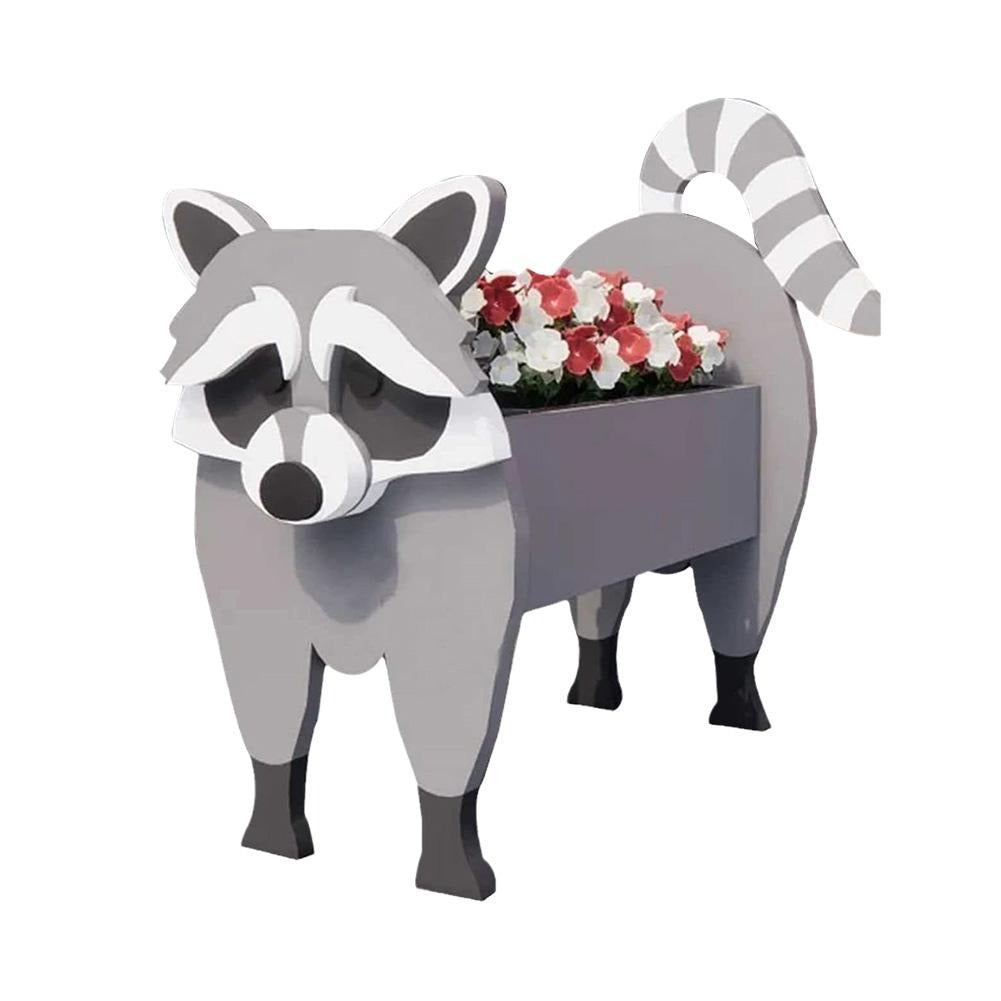 Charming Animal Garden Planter – Weatherproof PVC Flower Pot Statue for Patio, Yard & Balcony Decor