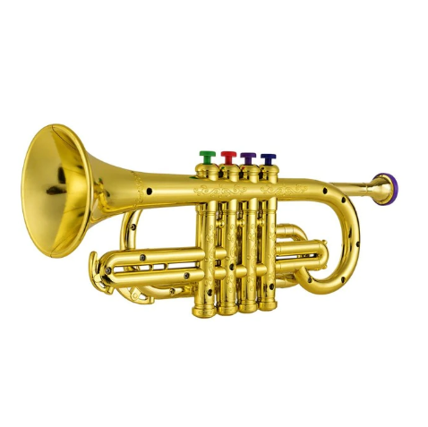 Kids Musical Trumpet Toy, 4 Key ABS Plastic Educational Instrument