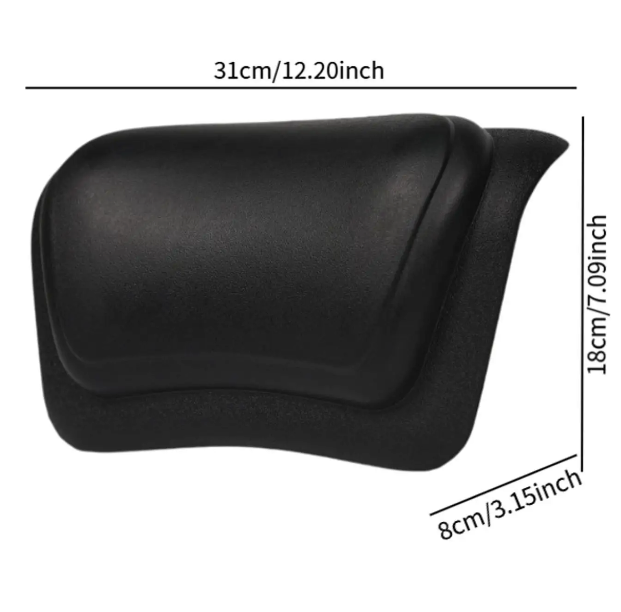 Non-Slip Bathtub Pillow | Waterproof Silicone Foam & PU Bath Cushion