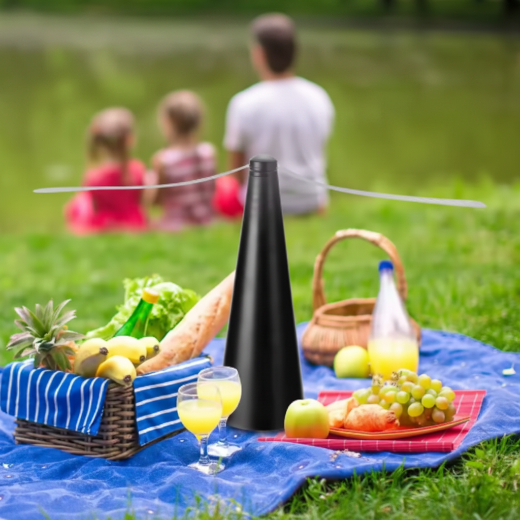 Reflective blade table fan insect repeller
