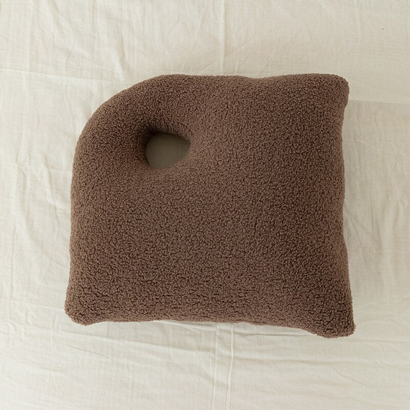 Stone Shaped Plush Pillows | Fluffy Pebble Floor Cushions for Home Decor