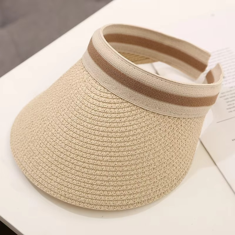 Wide-Brim UV Protection Sun Visor Hat – Foldable Adjustable Summer Sun Hat for Beach, Golf & Outdoor Days