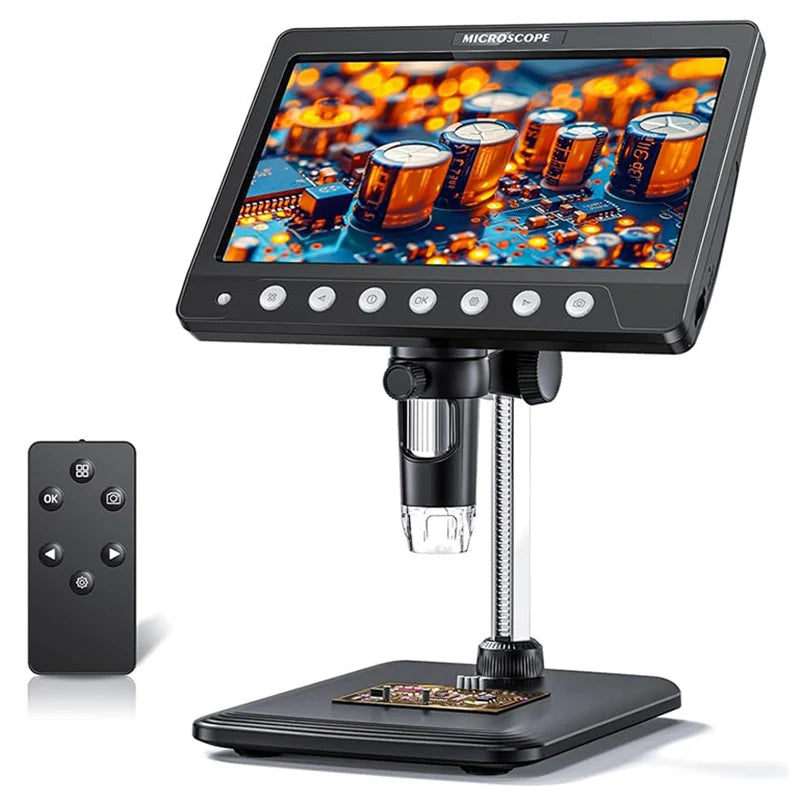 HD Digital Soldering Microscope with 1200X Zoom and 7 Inch IPS Screen