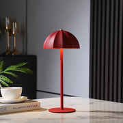 Rechargeable Metal LED Umbrella Table Lamp with Touch Dimming