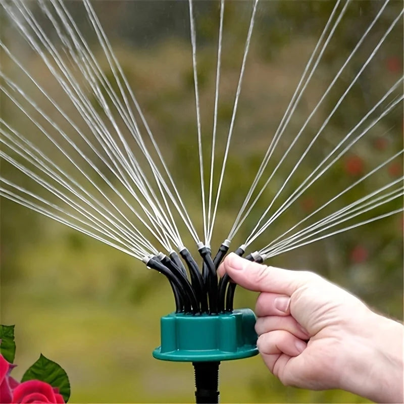 12-in-1 Adjustable Garden Sprinkler Irrigation System – 360° Rotating Lawn & Plant Watering Kit