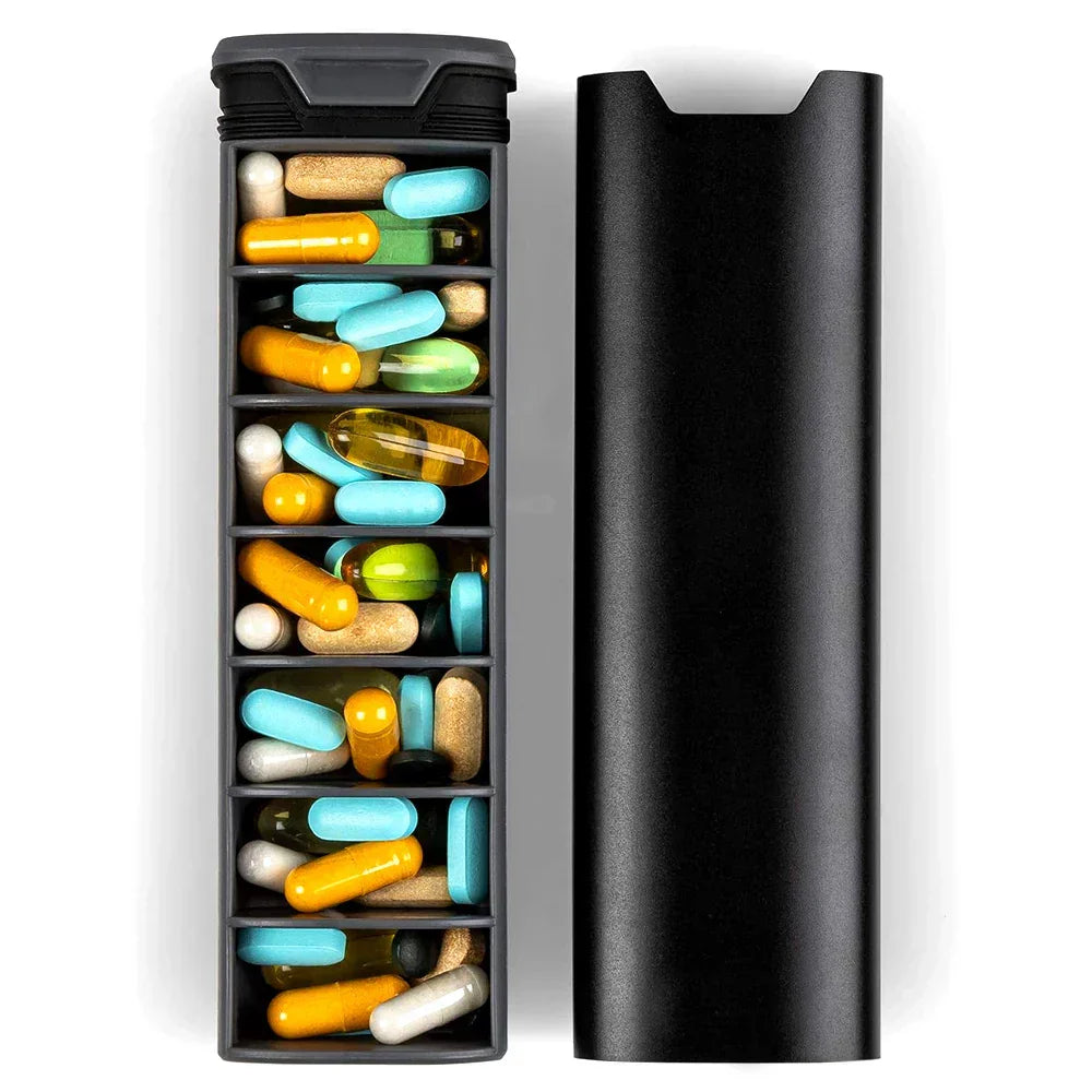 Weekly 7-Day Pill Organizer | Travel Medicine & Vitamin Box